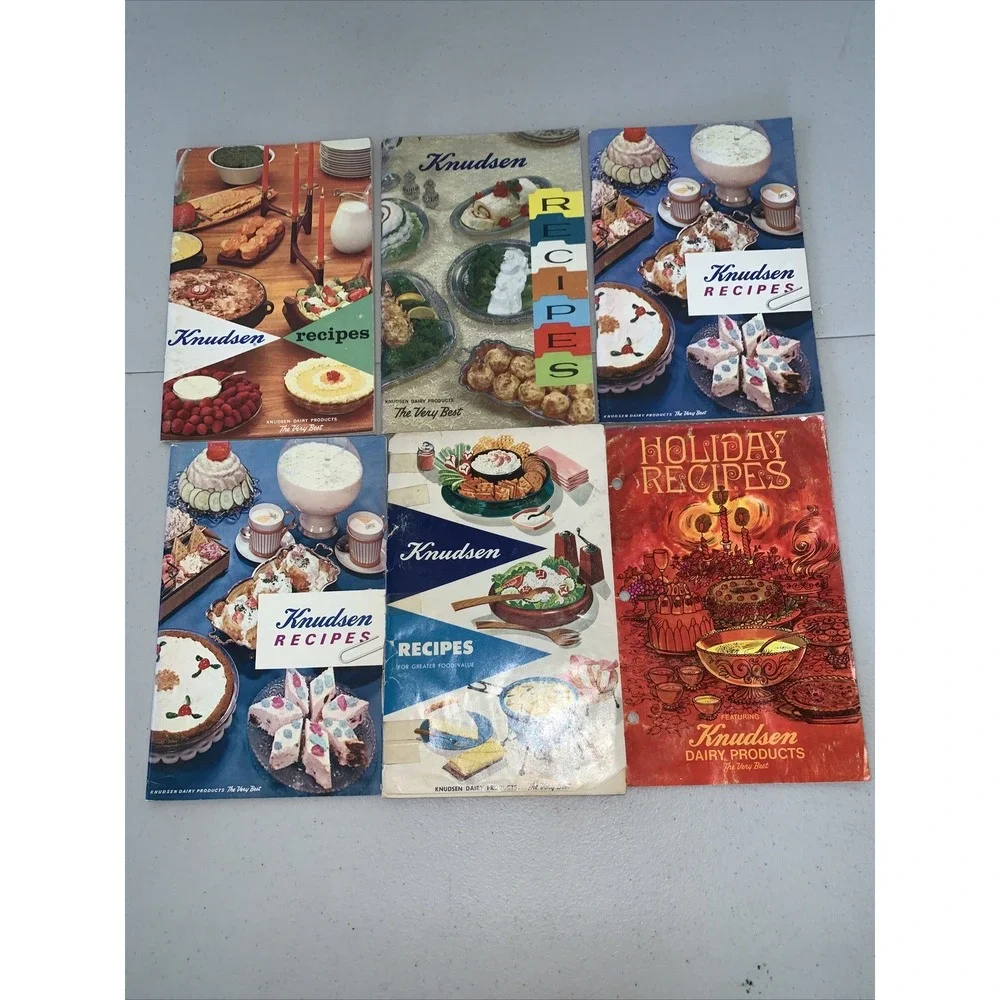 Vintage Knudsen Dairy Products Recipe Books (9) Holiday‎ 1950's -60's